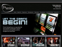 Tablet Screenshot of premiergaminggroup.com